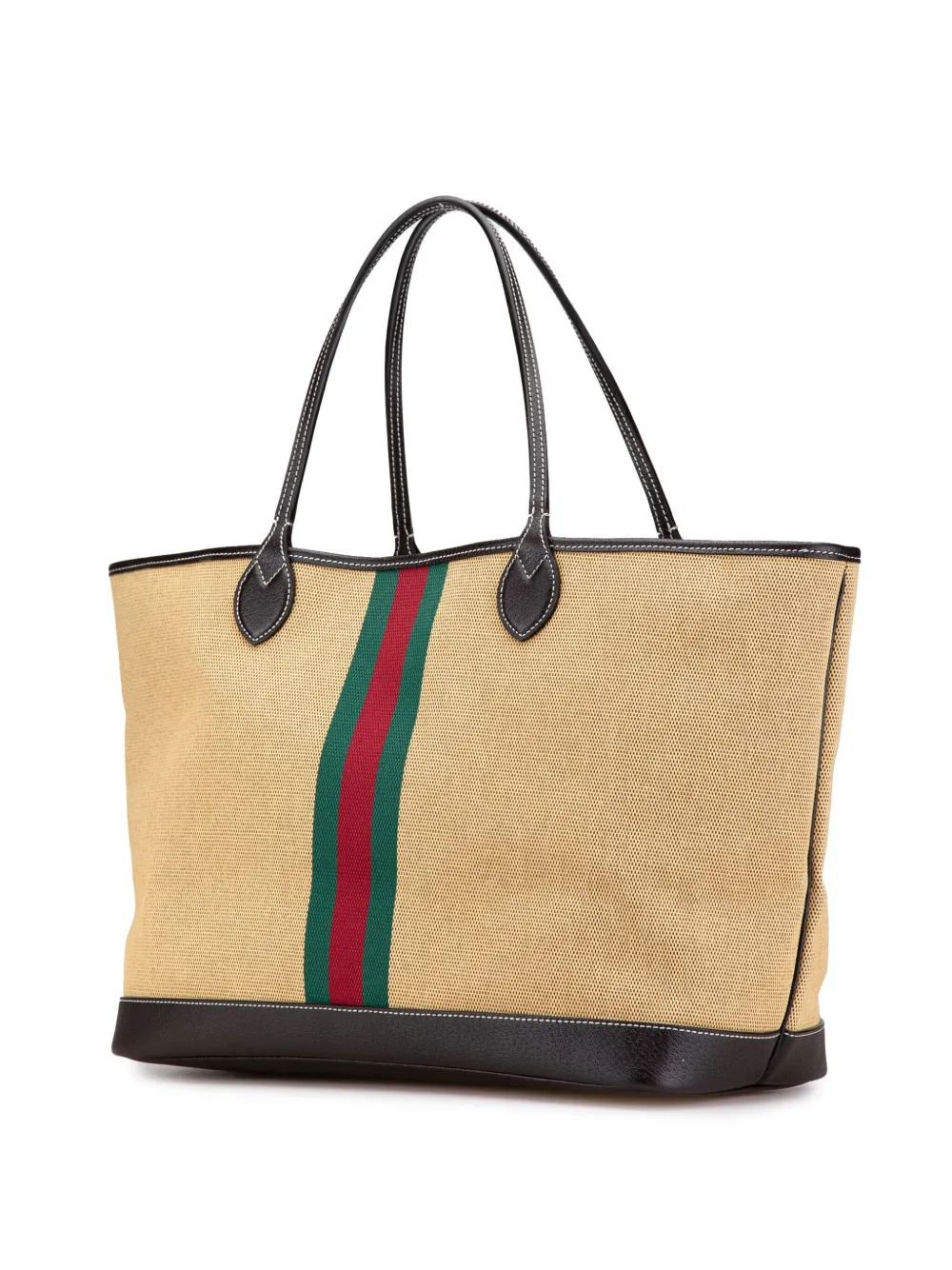 Gucci Pre-Owned 2000-2015 grote Web Ophidia canvas shopper - Bruin