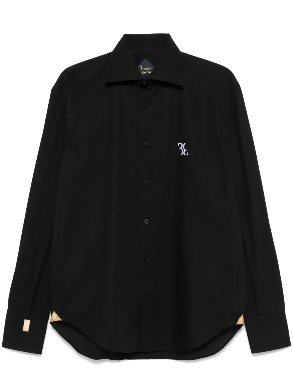 logo-embroidered shirt