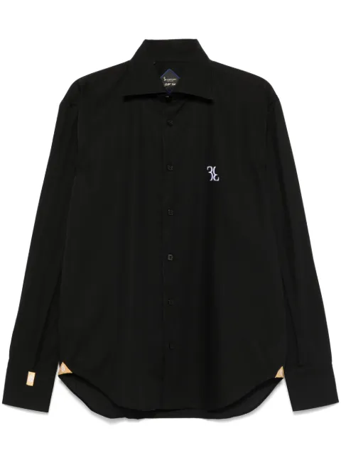 Billionaire logo-embroidered shirt