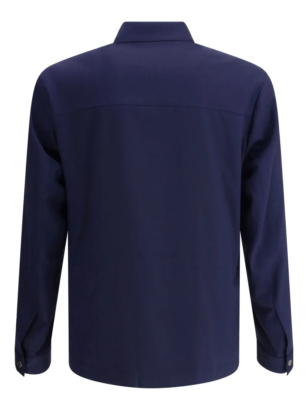 Kiton patch-pocket overshirt - Blauw