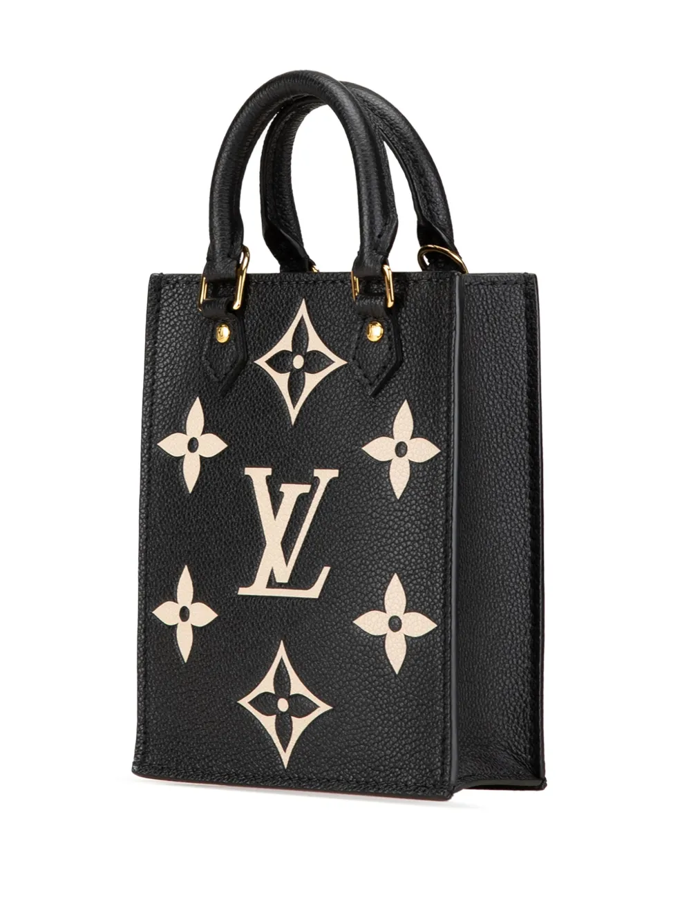 Louis Vuitton Pre-Owned 2021 Bicolor Monogram Empreinte Petit Sac Plat boekentas - Zwart