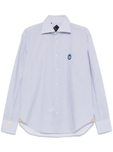 Billionaire camisa con motivo geométrico