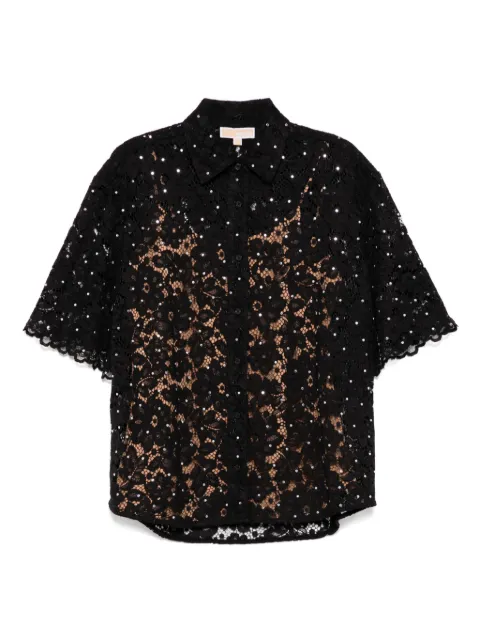 Michael Kors camisa con encaje floral