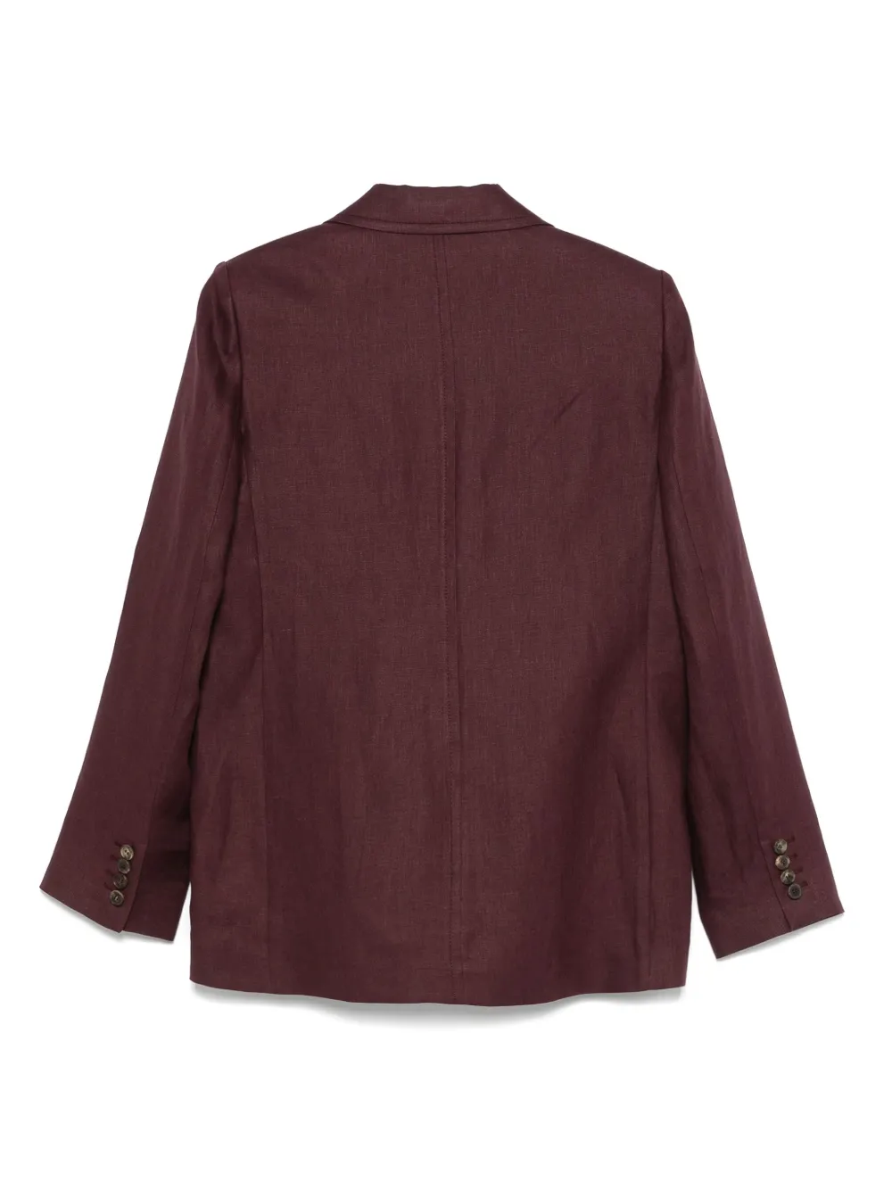 N_8 Milano Linen Blazer In Burgundy