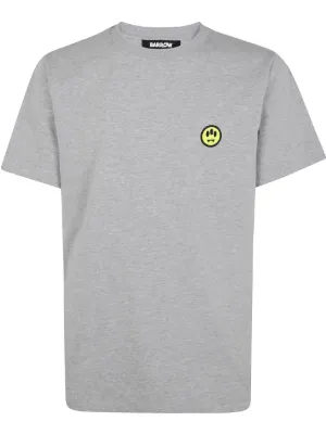 Mostly Heard Rarely Seen logo-print ripped-detail T-shirt | Grey