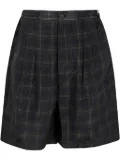 Comme des Garçons Homme checkered shorts - Blue