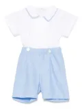 Mariella Ferrari linen shirt and shorts set - Blue