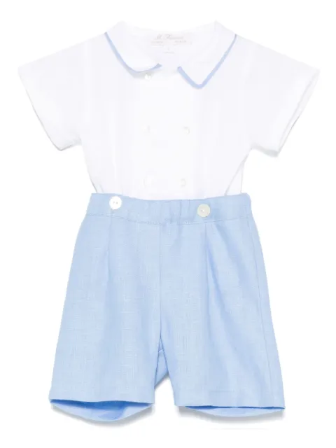 Mariella Ferrari set de camisa y shorts
