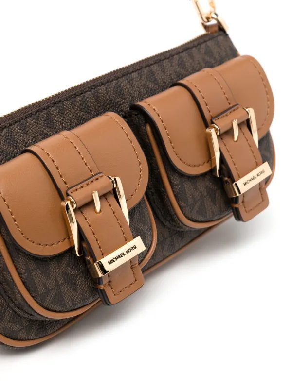 Michael Kors Small Zoe Pochette | Brown | FARFETCH