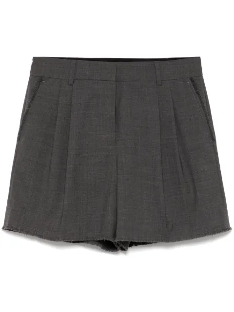 Michael Kors shorts con pinzas y bordes sin rematar