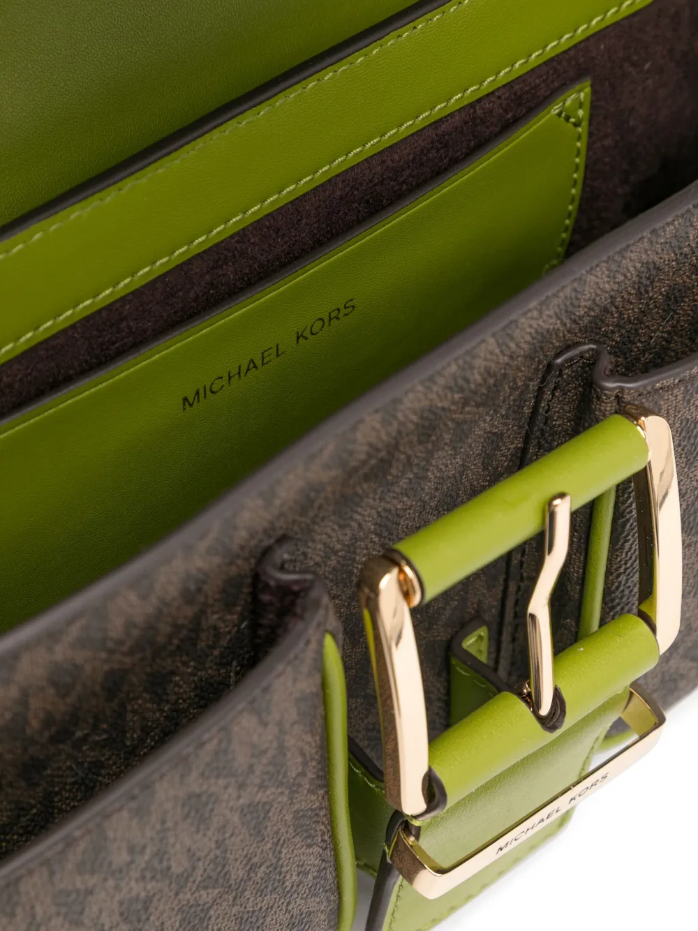 Michael Kors Schoudertas met monogram Groen