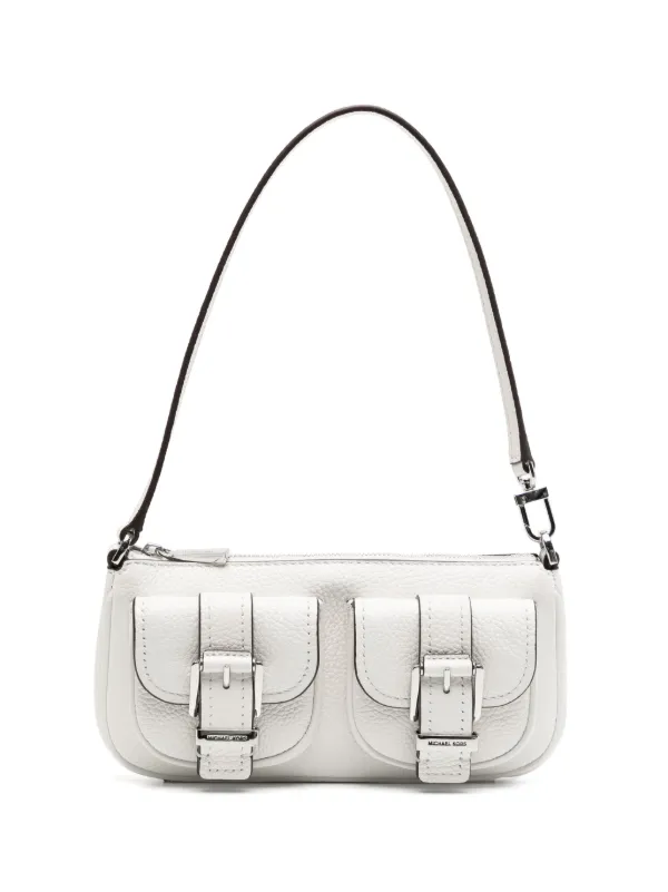 ホワイトMICHAEL KORS Bradshaw Extra-Small Signature Logo Camera Crossbody Bag