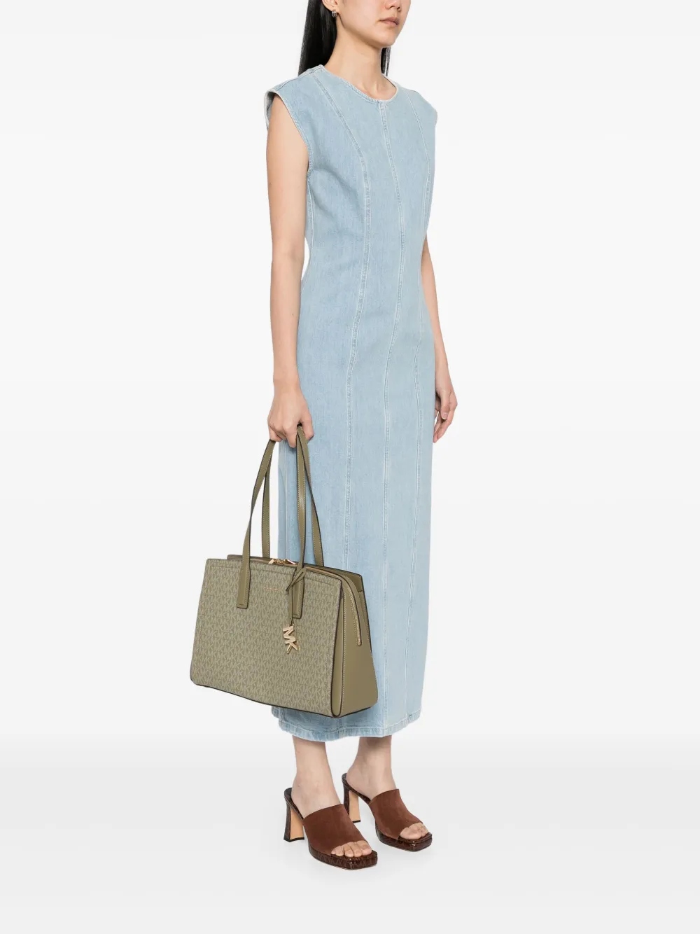 Michael Kors Laila medium shopper - Groen