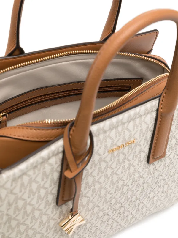 その他 Dot-Ko - Apple #9903:MF UR Michael Kors Logo Print Tote Bag | Brown | FARFETCH CA