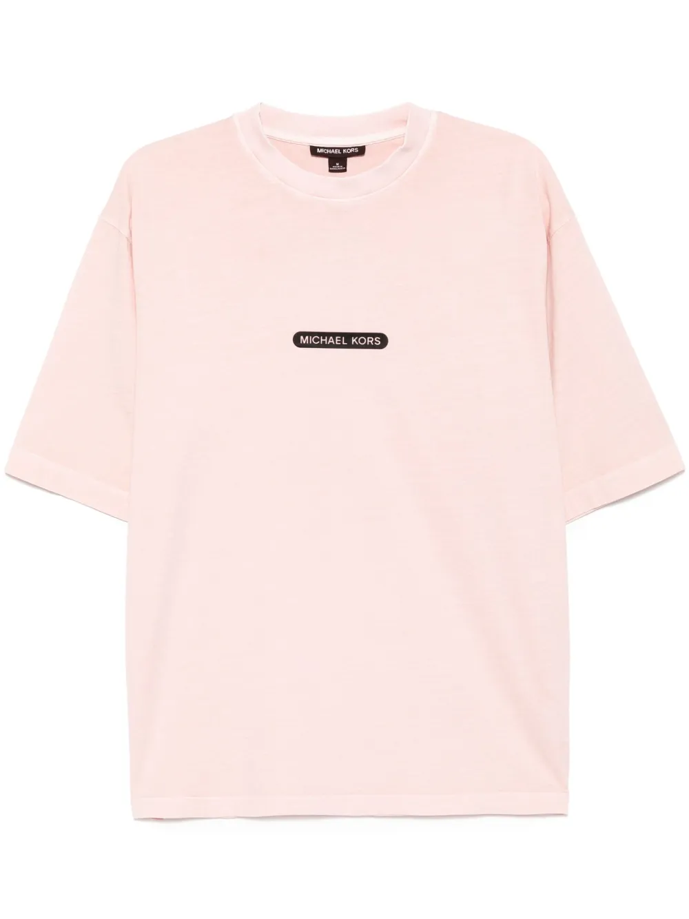 garment dyed logo patch T-shirt