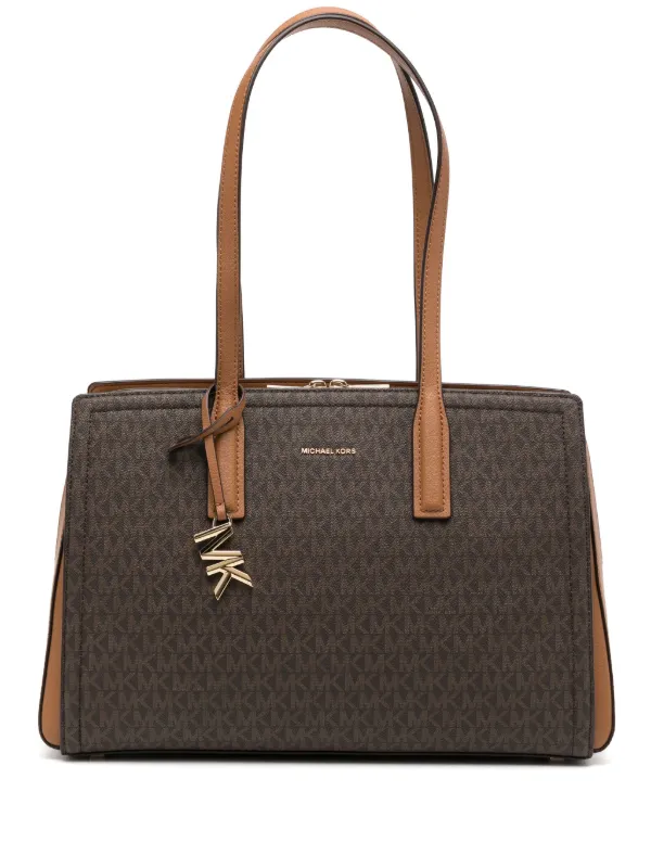 Michael Kors ロゴ ハンドバッグ | ブラウン | FARFETCH JP