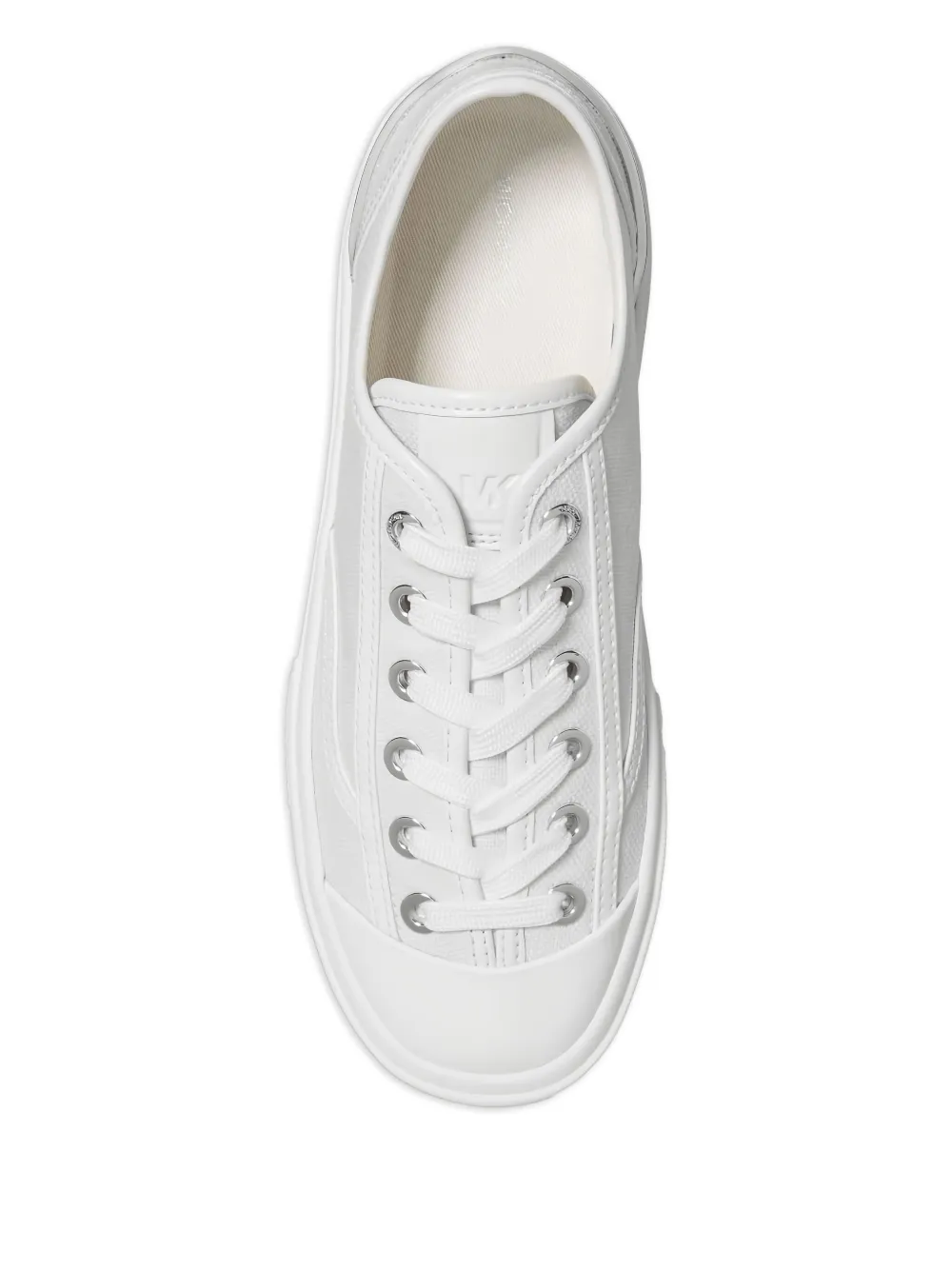Michael Kors lace-up platform trainers White
