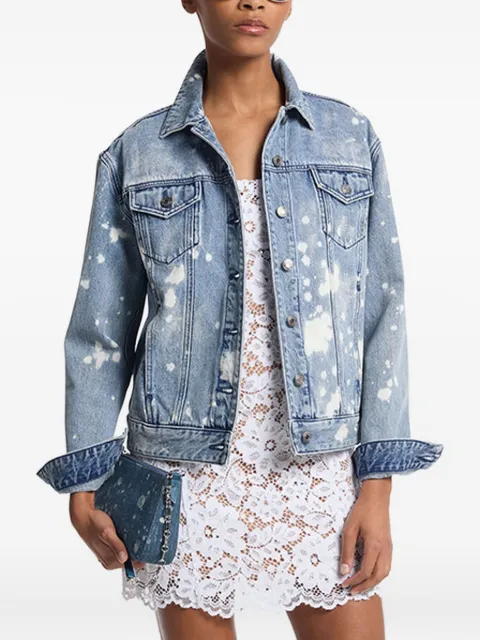 Michael Kors splatter-print denim jacket