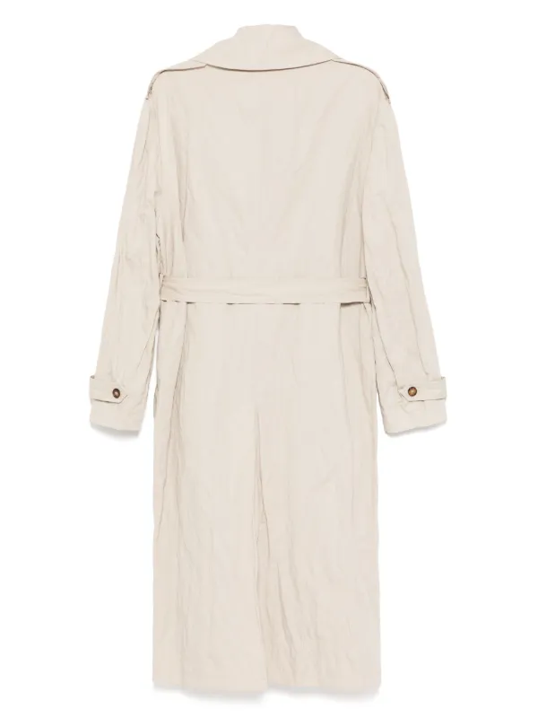 Michael Kors Inox Oversized Trench Coat Neutrals FARFETCH IN