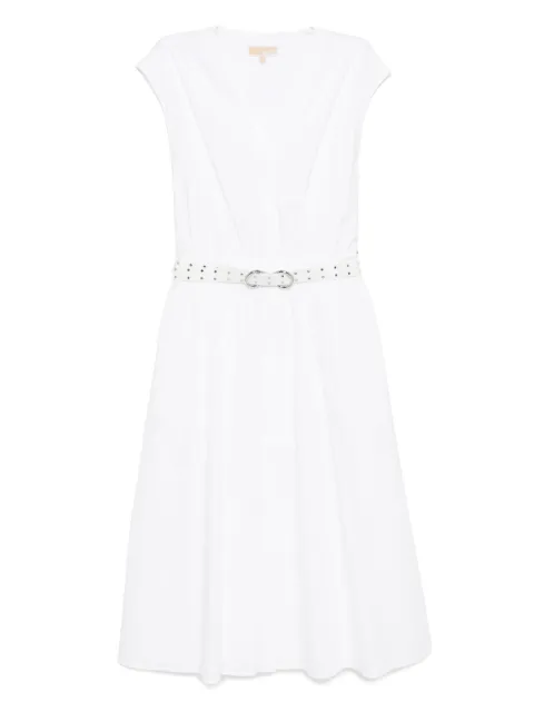 Michael Michael Kors Vestido midi de popeline com stretch