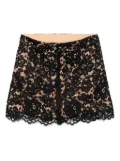 Michael Michael Kors floral lace skirt - Black