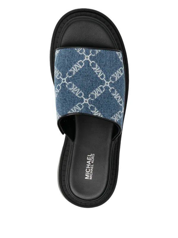 Michael Kors Berkley Denim Espadrille Wedge Sandals | Dillard's