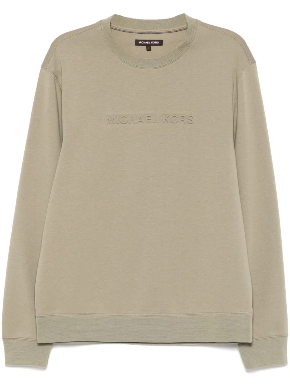 embossed-logo sweatshirt