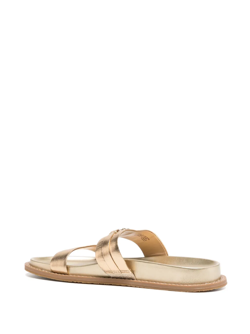 Michael Kors Mandy leather sandals Gold