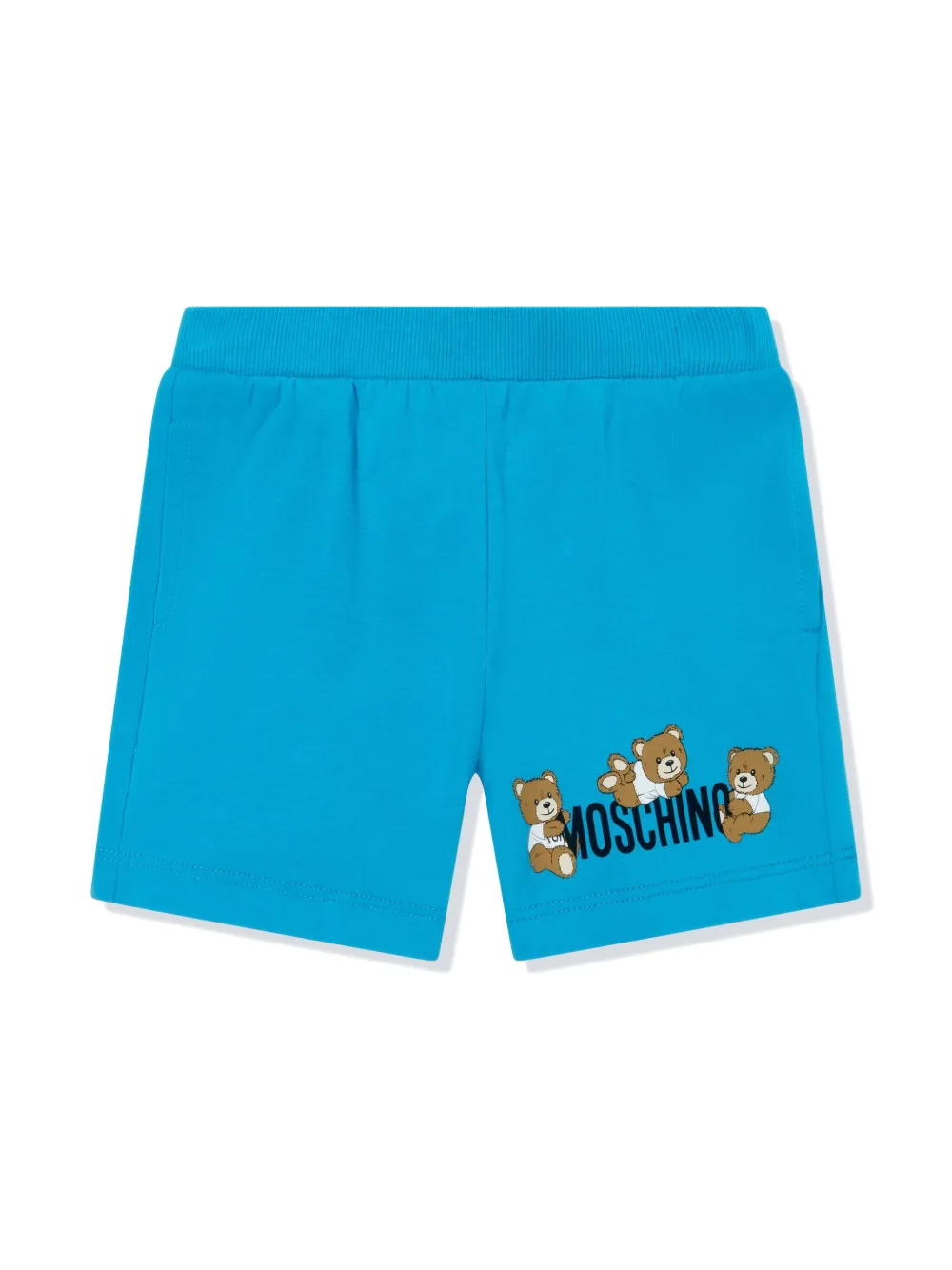 Moschino Kids Katoenen top en shorts Blauw