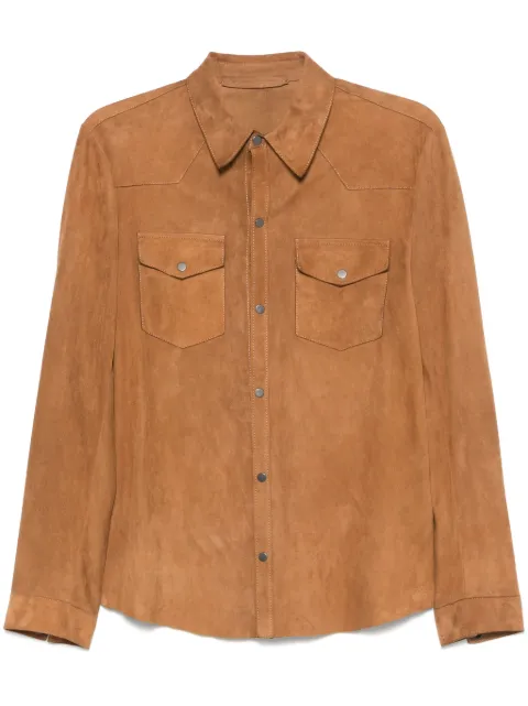 Salvatore Santoro suede shirt