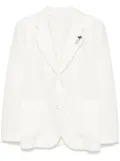 Lardini linen blazer - White