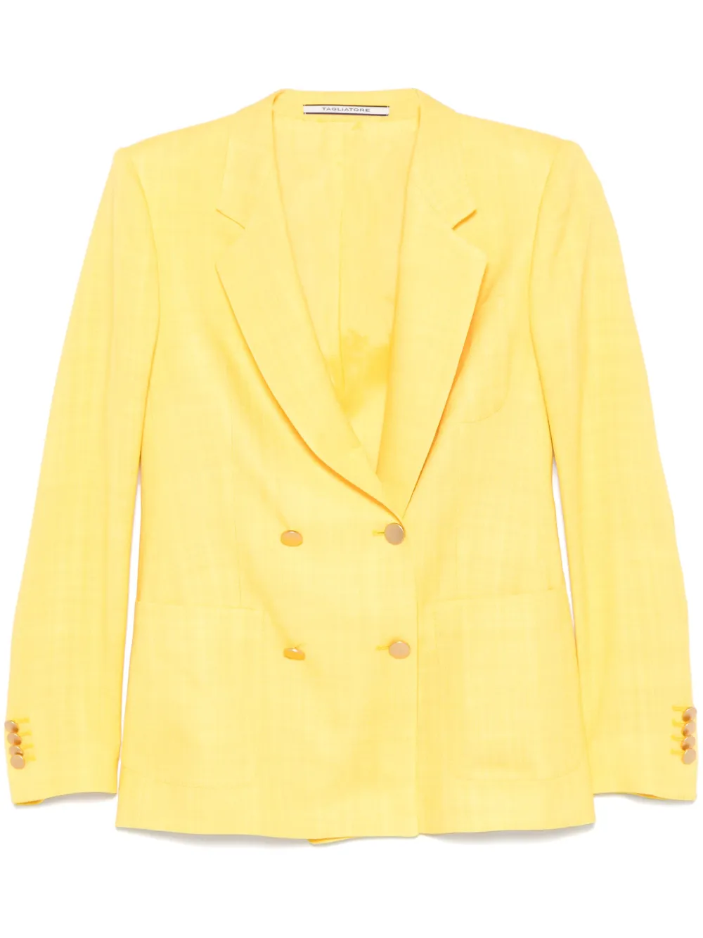 Tagliatore Blazer met dubbele rij knopen Geel