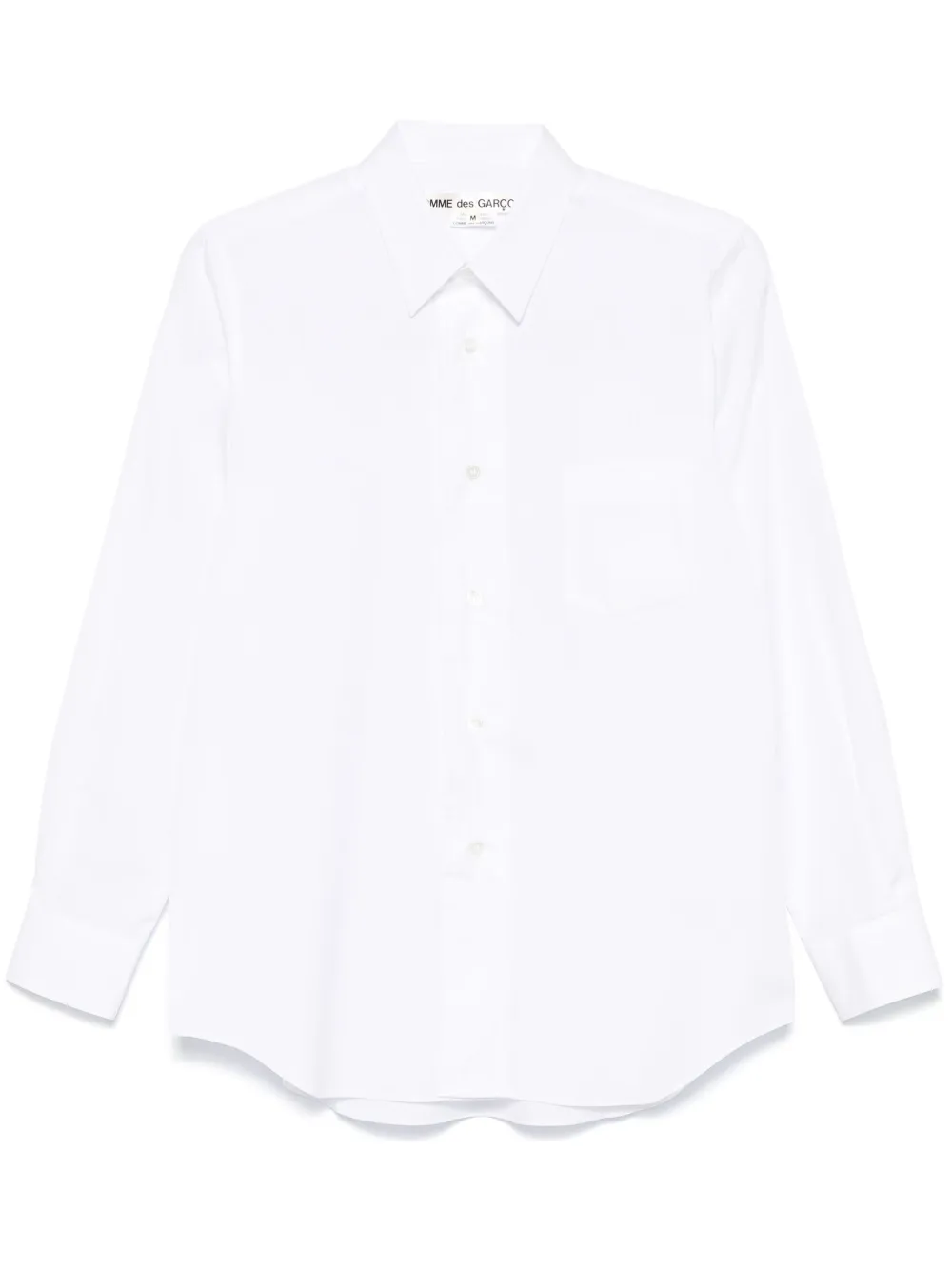 Comme Des Garçons Popeline blouse Wit