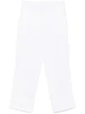 Blanca Vita linen straight trousers - White