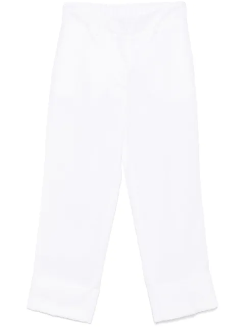 Blanca Vita linen straight trousers