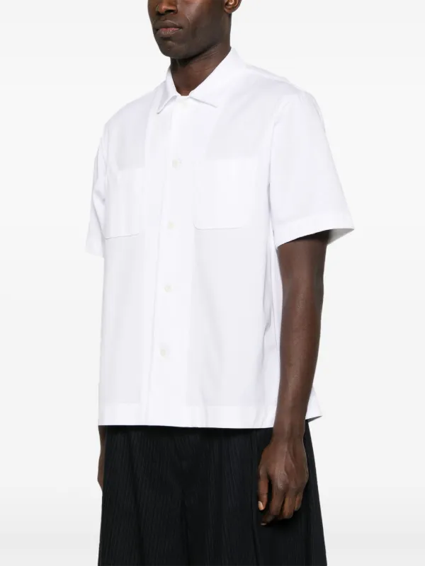 Sacai Cotton Shirt | White | FARFETCH AE