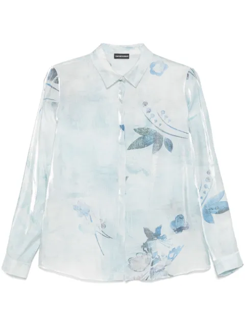 Emporio Armani floral-print shirt  