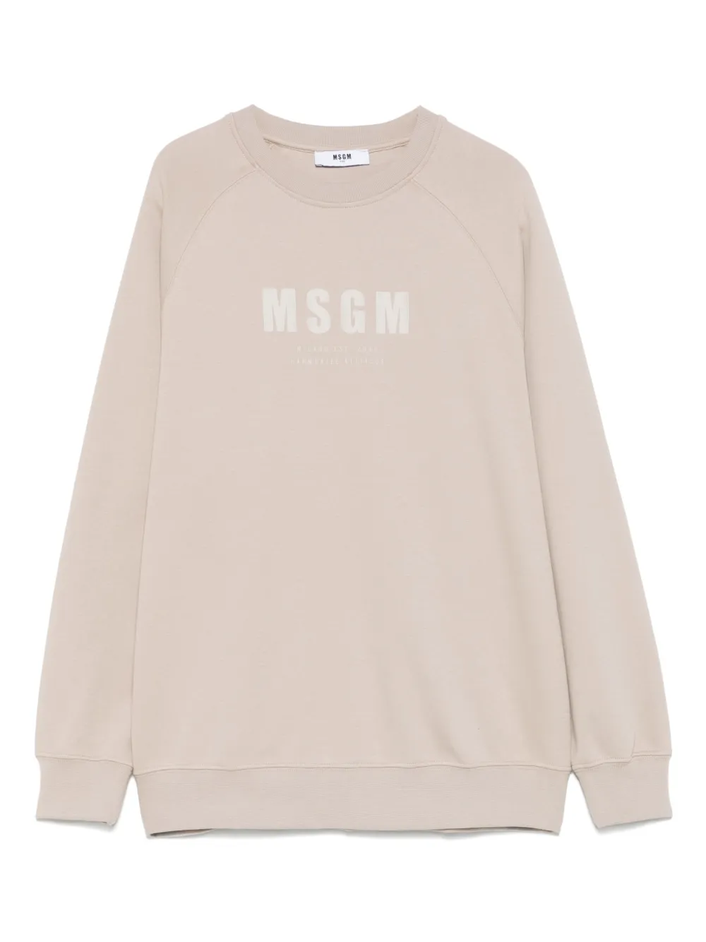 MSGM Kids Sweater met logoprint Beige