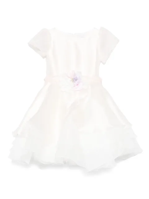 Monnalisa vestido con aplique floral