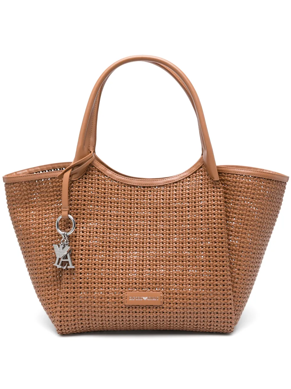 Emporio Armani Geweven shopper Bruin