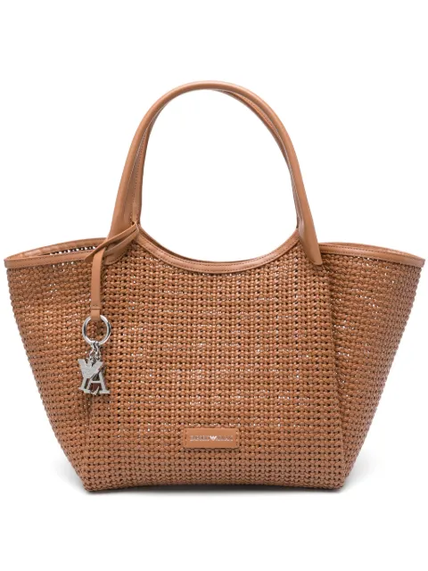 Emporio Armani tote entretejida