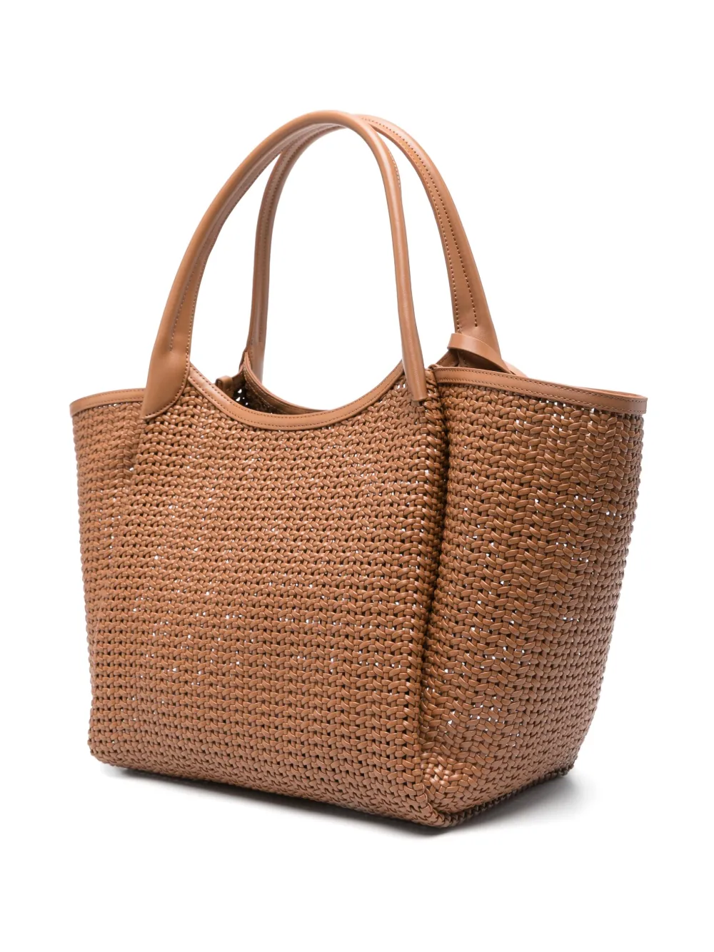 Emporio Armani Geweven shopper Bruin