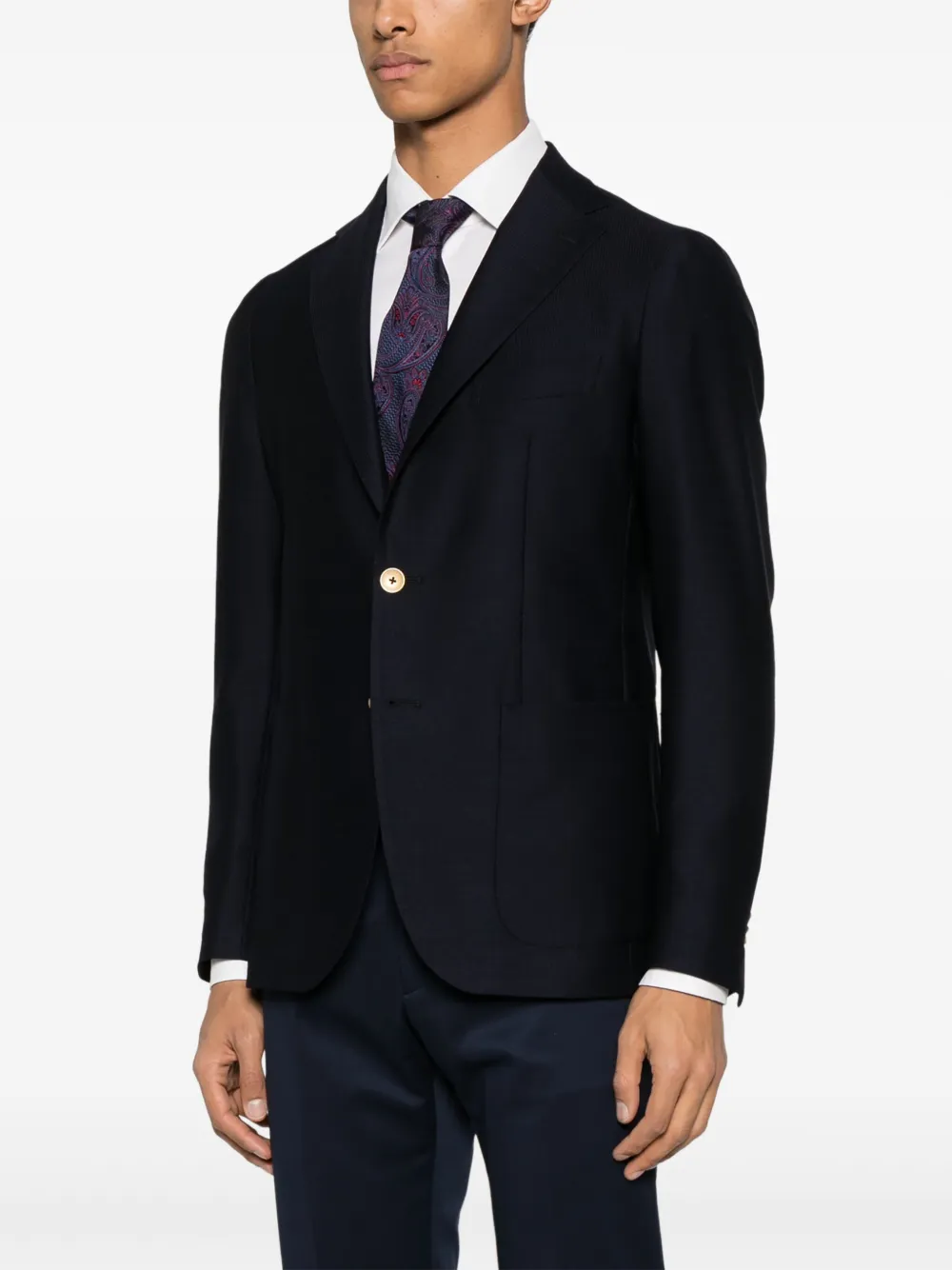 Tagliatore Blazer met enkele rij knopen Blauw