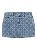 Michael Michael Kors print denim skirt - Blue