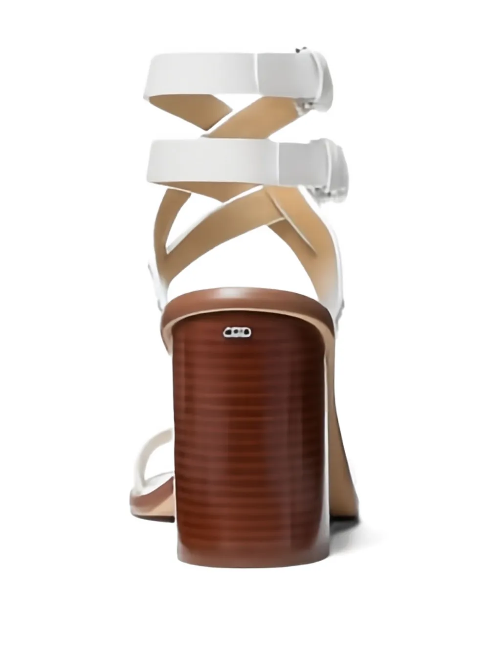 Michael Kors 95 mm sandalen met gesp en studs Wit