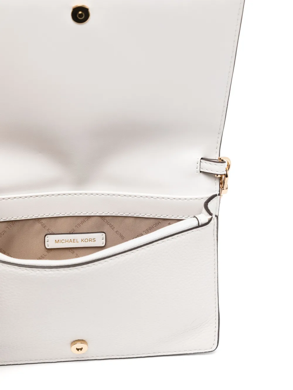 Michael Kors Medium crossbodytas van bewerkt leer Beige
