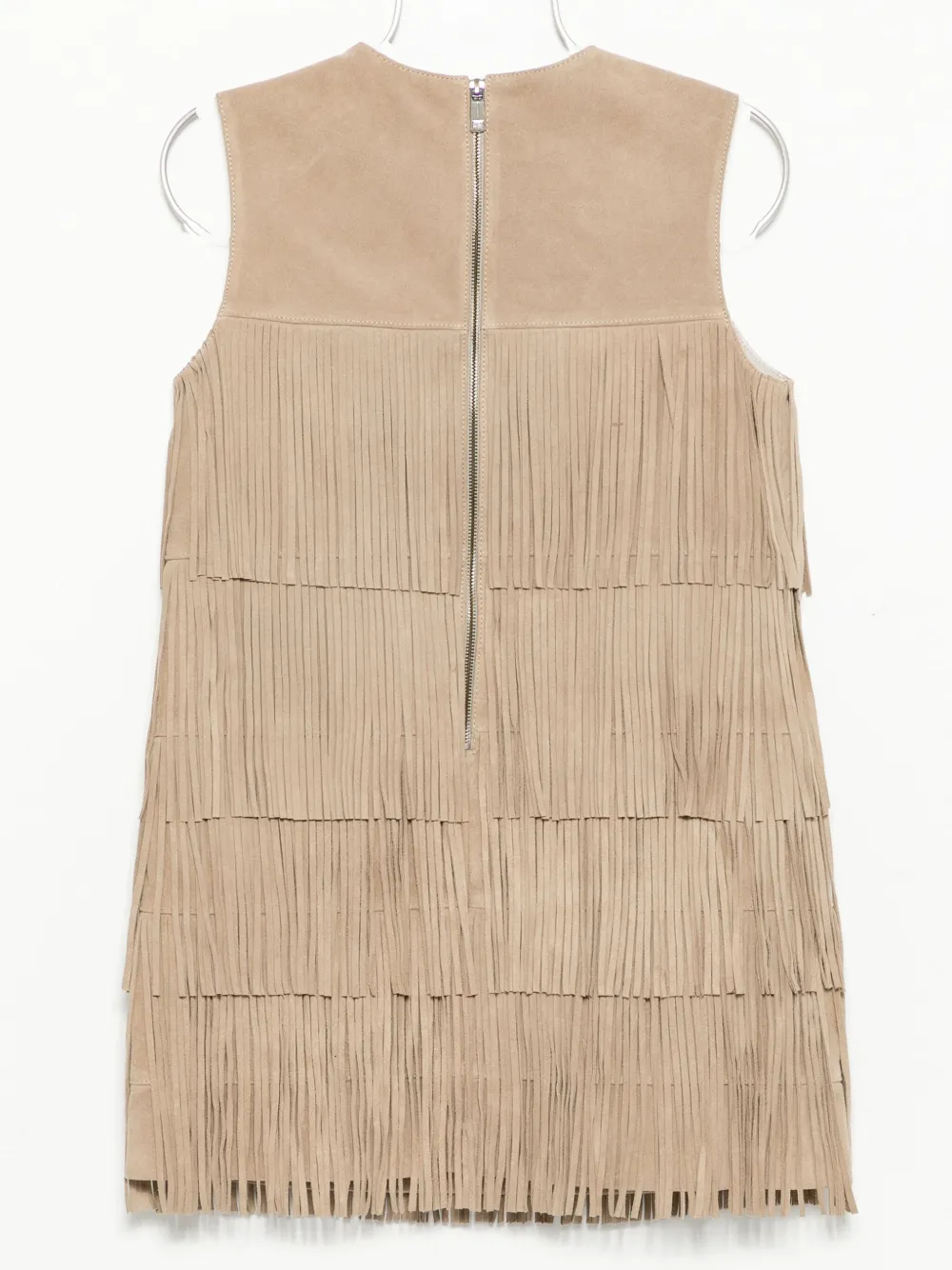 Michael Kors Gelaagde suède mini-jurk - Beige