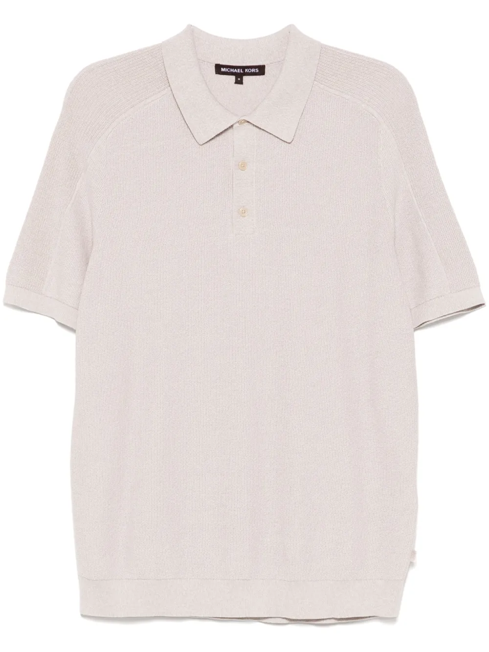 texture mouline polo shirt