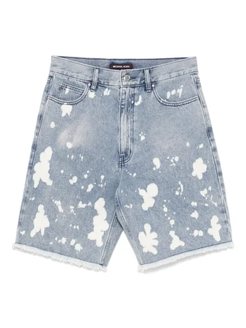Short en jean à effet taches de peinture - Michael Kors - Modalova