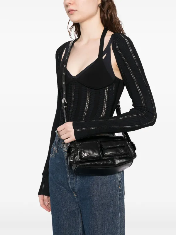ショルダーバッグ・ポシェット Michael By Michael Kors Printed Canvas Dakota Crossbody Bag Michael Kors Dakota Medium Pocket Shoulder Crossbody Bag